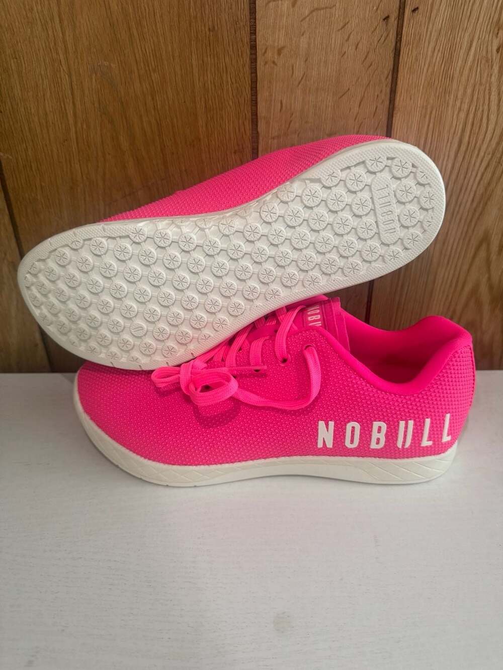 Women's Neon Pink Classic White Outwork Shoes